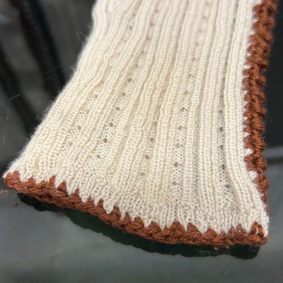 Sea New York Cream and Brown Knit Cardigan - Picture 4 of 9